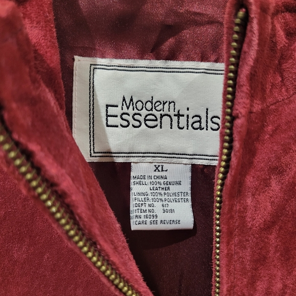 Leather Jacket Maroon - Picture 3 of 8